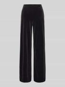 Christian Berg Woman Wide Leg Stoffhose mit elastischem Bund in Black,...