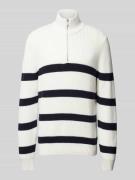 MCNEAL Strickpullover aus Bio-Baumwolle mit Rollkragen in Offwhite, Gr...