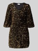 Jake*s Collection Minikleid mit V-Ausschnitt und Pailletten in Gold, G...