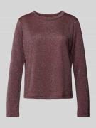 Jake*s Casual Longsleeve aus Viskose-Mix mit Rundhalsausschnitt in Kir...