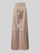 Jake*s Cocktail Regular Fit Bundfaltenhose aus Satin mit Paspeltasche ...