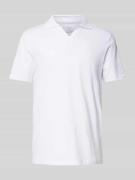 MCNEAL Regular Fit Poloshirt mit V-Ausschnitt in Weiss, Größe L