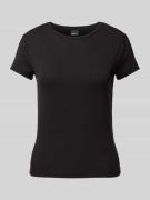 Gina Tricot T-Shirt mit Rundhalsausschnitt in Black, Größe L