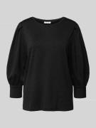 FREE/QUENT Longsleeve mit Rundhalsausschnitt Modell 'Ballon' in Black,...