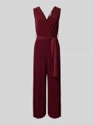 ZABAIONE Regular Fit Jumpsuit mit Plisseefalten in Rot, Größe L