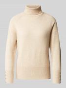 Betty Barclay Strickpullover mit Rollkragen in Beige, Größe 44