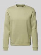 Blend Sweatshirt mit gerippten Abschlüssen Modell 'Downton' in Oliv, G...