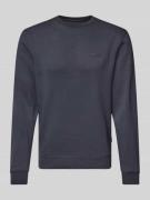 Blend Sweatshirt mit gerippten Abschlüssen Modell 'Downton' in Marine,...