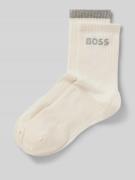 BOSS Socken mit Label-Print im 2er-Pack in Weiss, Größe 36-42