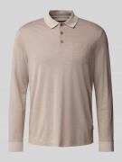 bugatti Regular Fit Poloshirt mit Baumwolle in Beige, Größe 3XL