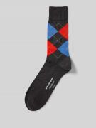 Burlington Socken mit Label-Detail Modell 'MANCHESTER' in Anthrazit, G...