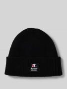 CHAMPION Beanie mit Label-Patch in Black, Größe 1