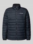 COLUMBIA Steppjacke mit Label-Print in Black, Größe L