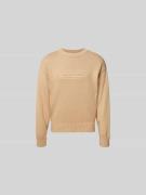 Dsquared2 Pullover mit gerippten Abschlüssen in Sand, Größe L