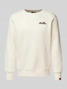 Ellesse Sweatshirt mit Label-Stitching Modell 'Fierro' in Offwhite, Gr...