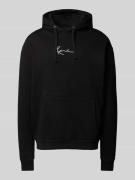 KARL KANI Hoodie mit Kapuze in Black, Größe L