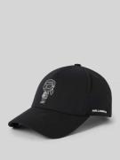 Karl Lagerfeld Basecap mit Label-Print in Black, Größe 1