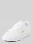 Lacoste Ledersneaker mit Logo-Applikation Modell 'POWERCOURT 2.0' in W...