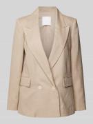 Mango Blazer mit Reverskragen Modell 'TEMPOLI' in Beige, Größe L