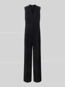 Mango Jumpsuit mit V-Ausschnitt Modell 'ATY' in Black, Größe L