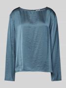 mbyM Blusenshirt mit Rundhalsausschnitt Modell 'Celita' in Rauchblau, ...