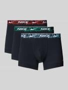 Nike Trunks mit elastischem Logo-Bund im 3er-Pack in Black, Größe L