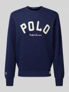 POLO RALPH LAUREN Sweatshirt mit Label-Stitching in Marine, Größe S