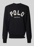 POLO RALPH LAUREN Sweatshirt mit Label-Stitching in Black, Größe S