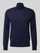 POLO RALPH LAUREN Strickpullover mit Rollkragen in Marine, Größe L