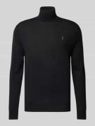 POLO RALPH LAUREN Strickpullover mit Rollkragen in Black, Größe L