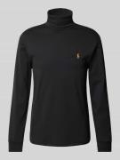 POLO RALPH LAUREN Longsleeve mit Rollkragen in Black, Größe L