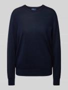 POLO RALPH LAUREN Strickpullover mit gerippten Abschlüssen in Marine, ...