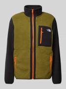 The North Face Sweatjacke mit Teddyfell Modell 'YUMIORI' in Dunkelgrue...