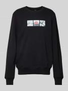 The North Face Sweatshirt mit Label-Print in Black, Größe L