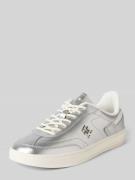 Tommy Hilfiger Sneaker aus echtem Leder Modell 'HERITAGE' in Silber, G...