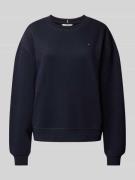 Tommy Hilfiger Sweatshirt mit Label-Stitching und Rundhalsausschnitt i...