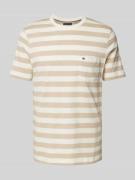 Tommy Hilfiger Slim Fit T-Shirt mit Rundhalsausschnitt in Sand, Größe ...