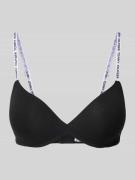 TOMMY HILFIGER Push-up-BH mit Label-Details Modell 'HERITAGE' in Black...