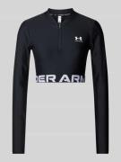 Under Armour Cropped Longsleeve mit Stehkragen Modell 'HeatGear' in Bl...