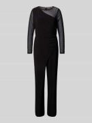 Adrianna Papell Semitransparenter Jumpsuit mit Rundhalsausschnitt in B...