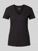 ARMANI EXCHANGE T-Shirt mit V-Ausschnitt in Black, Größe L