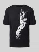 ARMANI EXCHANGE T-Shirt mit Motiv-Print in Black, Größe L