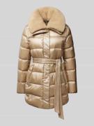 Lauren Ralph Lauren Steppjacke mit Taillenband in Beige, Größe L