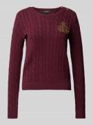 Lauren Ralph Lauren Strickpullover mit gerippten Abschlüssen Modell 'M...