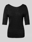 Selected Femme Strickshirt mit Paillettenbesatz Modell 'JOSIE' in Blac...