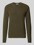 SELECTED HOMME Strickpullover mit gerippten Abschlüssen Modell 'ROSS' ...