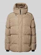 Superdry Steppjacke mit Stehkragen in Sand, Größe L