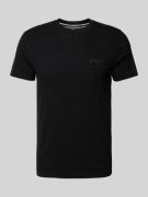 Superdry T-Shirt mit Label-Stitching in Black, Größe XXXL