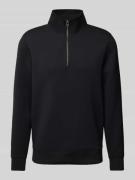 Casual Friday Sweatshirt mit Stehkragen Modell 'Sebastian' in Black, G...