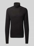 Casual Friday Rollkragenpullover mit Label-Detail Modell 'Karl' in Bla...